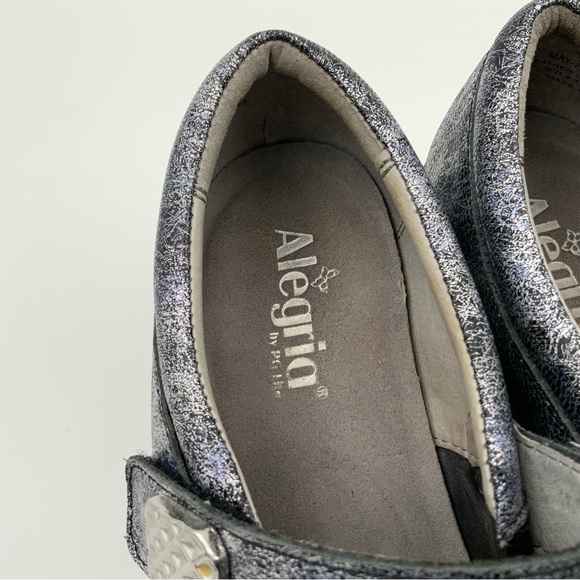 Alegria Maya Ice Ice Baby Mary Jane Style Mules. Black/Silver. Women’s Size 40. - Picture 6 of 9